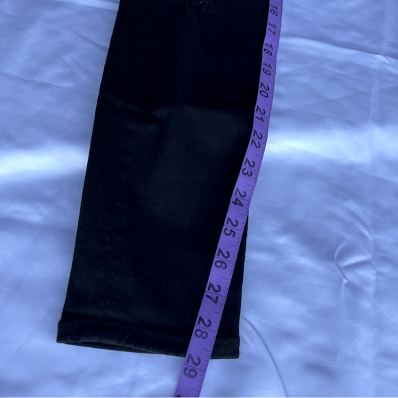 FRAME Denim Le Skinny de Jeanne Jeans in Jefferson Noir Women 25 Distressed Leg - Picture 8 of 12